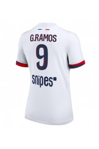 Paris Saint-Germain Goncalo Ramos #9 Fotballdrakt Borte Klær Dame 2025-26 Korte ermer